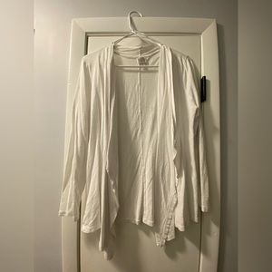 Cupio Long Sleeve Thin White Sweater